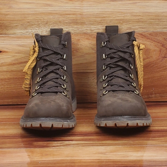 Timberland Logo Embroidered Brown Winter Boot - Picture 3 of 8